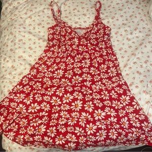 hollister daisy red dress